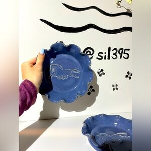 CERAMIC HORSE DISHES (2)